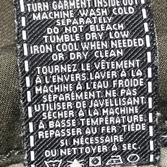 7 For All Mankind Luxe Sport Slimmy Stretch Jeans Olive 30x32 - Picture 9 of 10